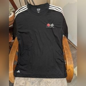 Adidas Chevy Corvette Men Golf Shirt Climalite Black Mesh Xlarge